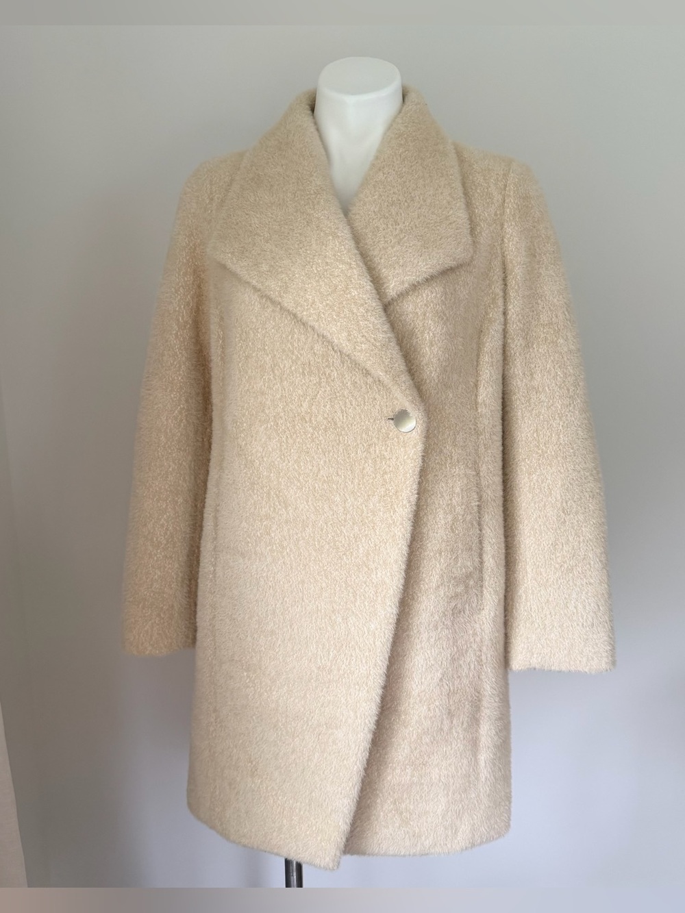 Tahari Cream Winter Coat